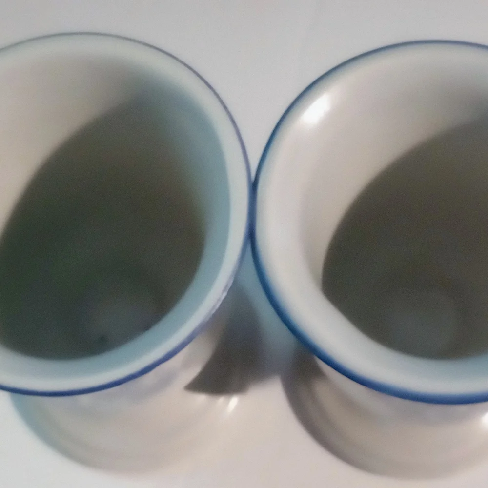 Pfaltzgraff  Folk Art Stoneware Goblet Set Of Two Approximately 5 Inch By 3 In - Picture 2 of 4